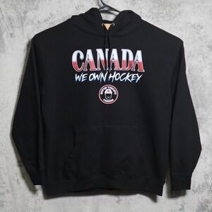 Barstool Spittin Chiclets Hoodie Mens XL Black Pullover Graphic Fleece Hooded